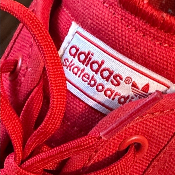 Adidas Sambarose Men\'s Gum Sole 11 Red White Canvas Athletic Skate Shoes main image 6